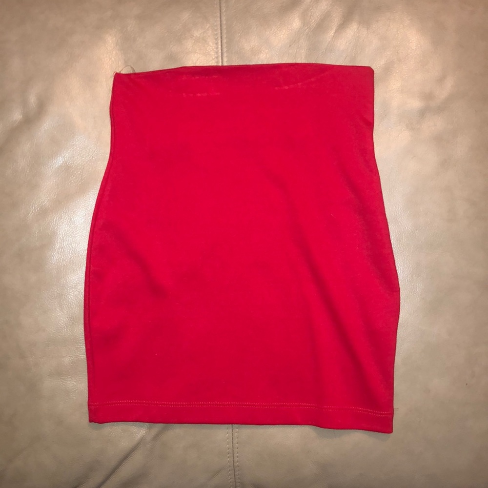 Red Bodycon Skirt